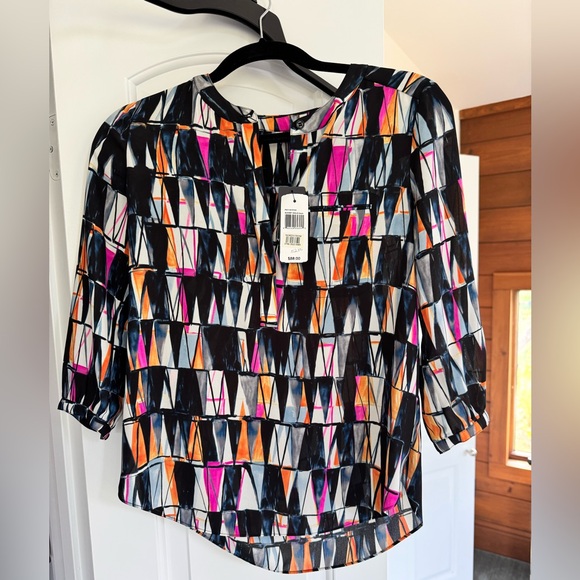NYDJ Multicolor Geometric Blouse - Picture 1 of 4